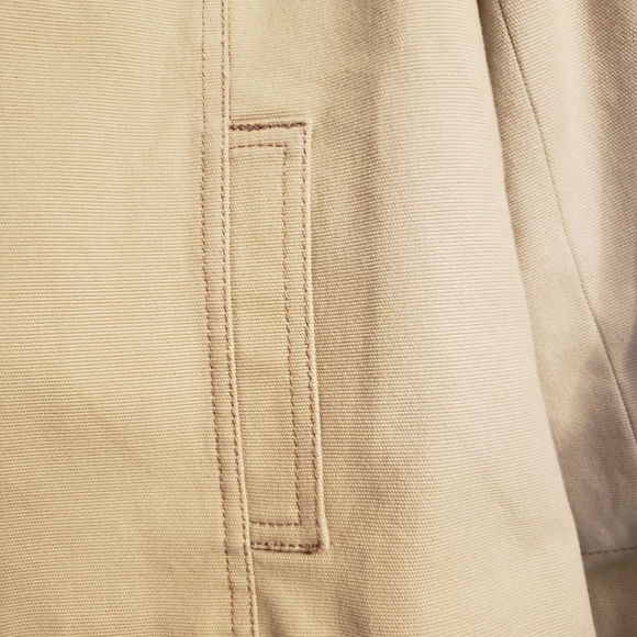 Liz Claiborne Taupe Two Button Snap Jacket - Picture 5 of 8